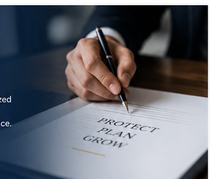 Professional reviewing an insurance plan